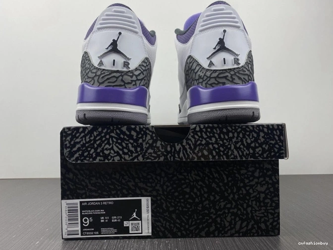 CT8532-105 'Dark Retro Jordan 3 Air Iris' 1122